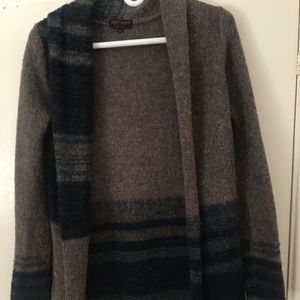 Gottardi Italian grey and black wool sweater